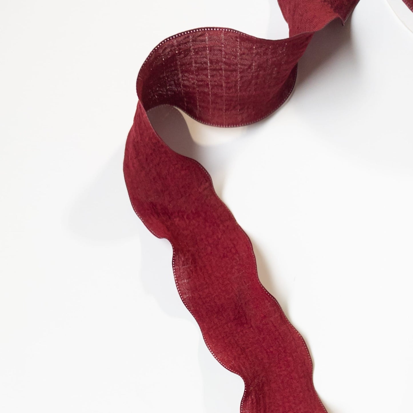 Burgundy Old Fashioned Ruffle Ribbon
