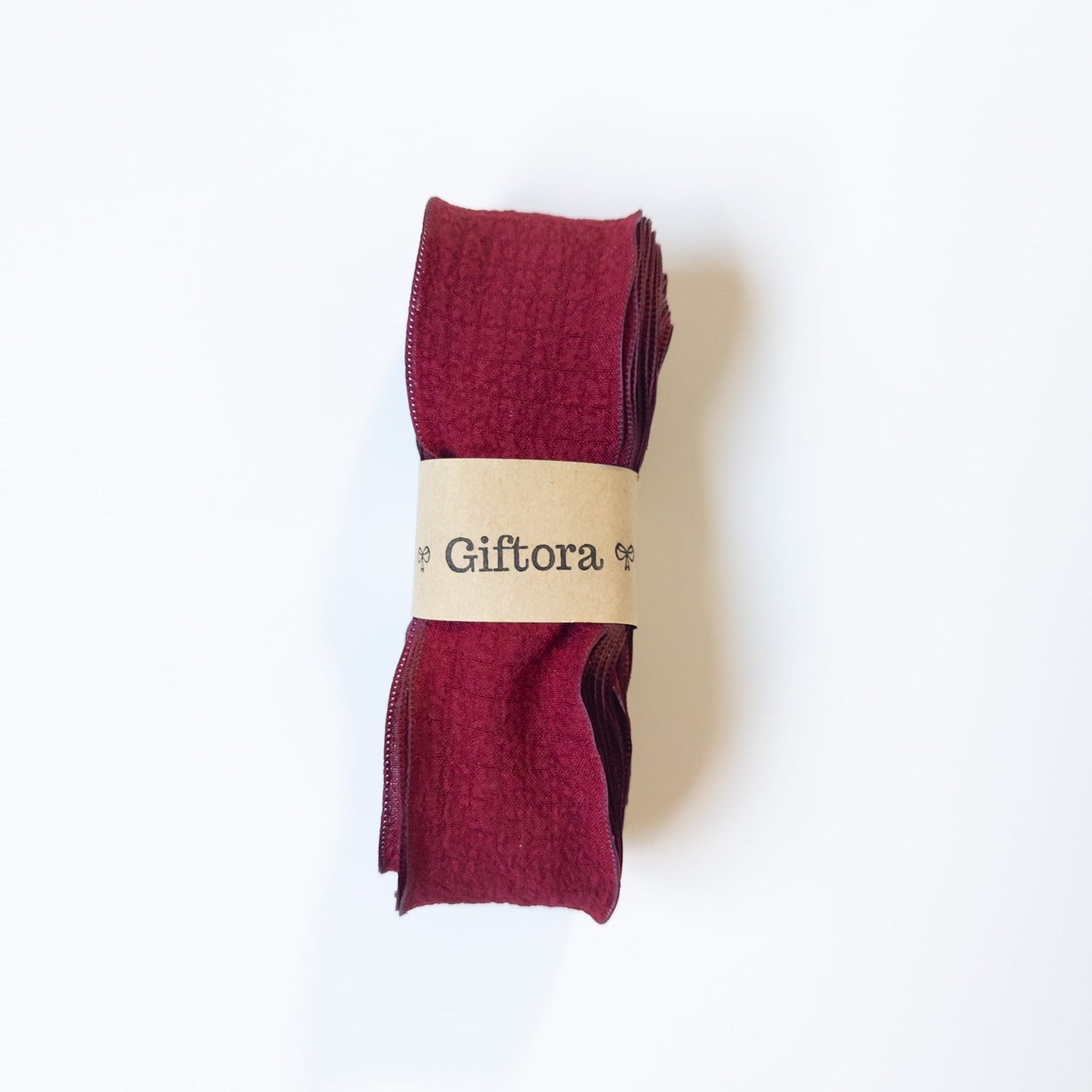 Burgundy Old Fashioned Ruffle Ribbon