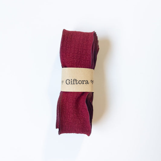Burgundy Old Fashioned Ruffle Ribbon