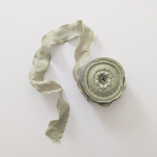 Sage green vintage inspired ribbon