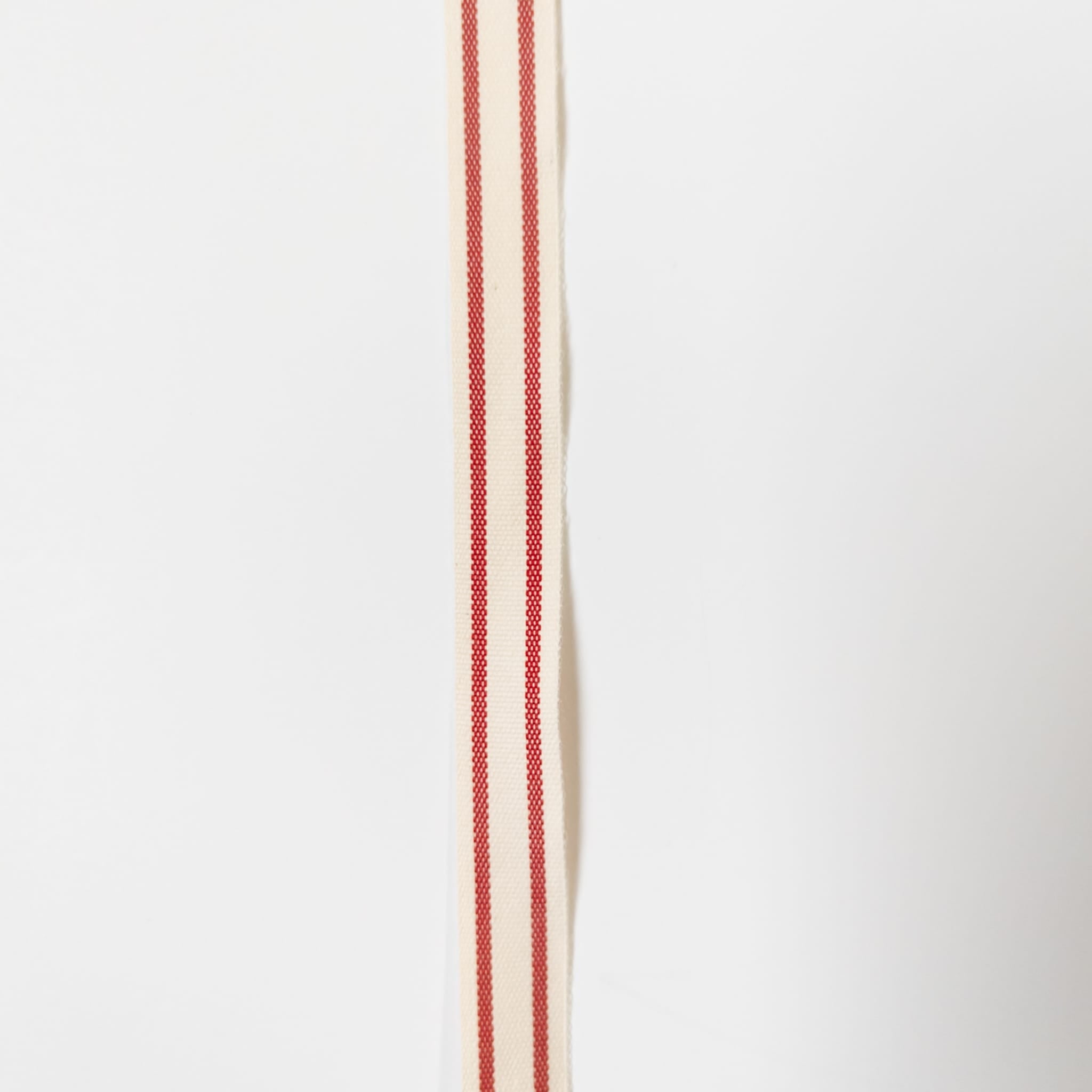 Red and White Striped Cotton Ribbon – Giftora Wholesale