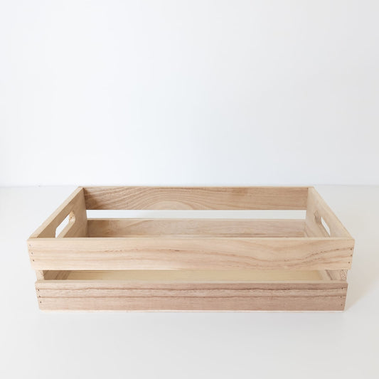Natural Wood Crate